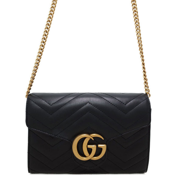 Gucci GG Marmont Quilted Mini Shoulder Bag Leather - Picture 1 of 8